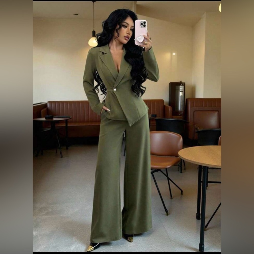 Brand new  Olive Green Pantsuit